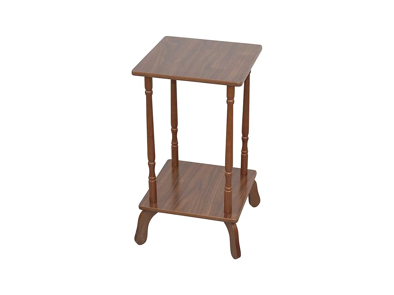 Telefontisch in Nussbaumfarben quadratisch