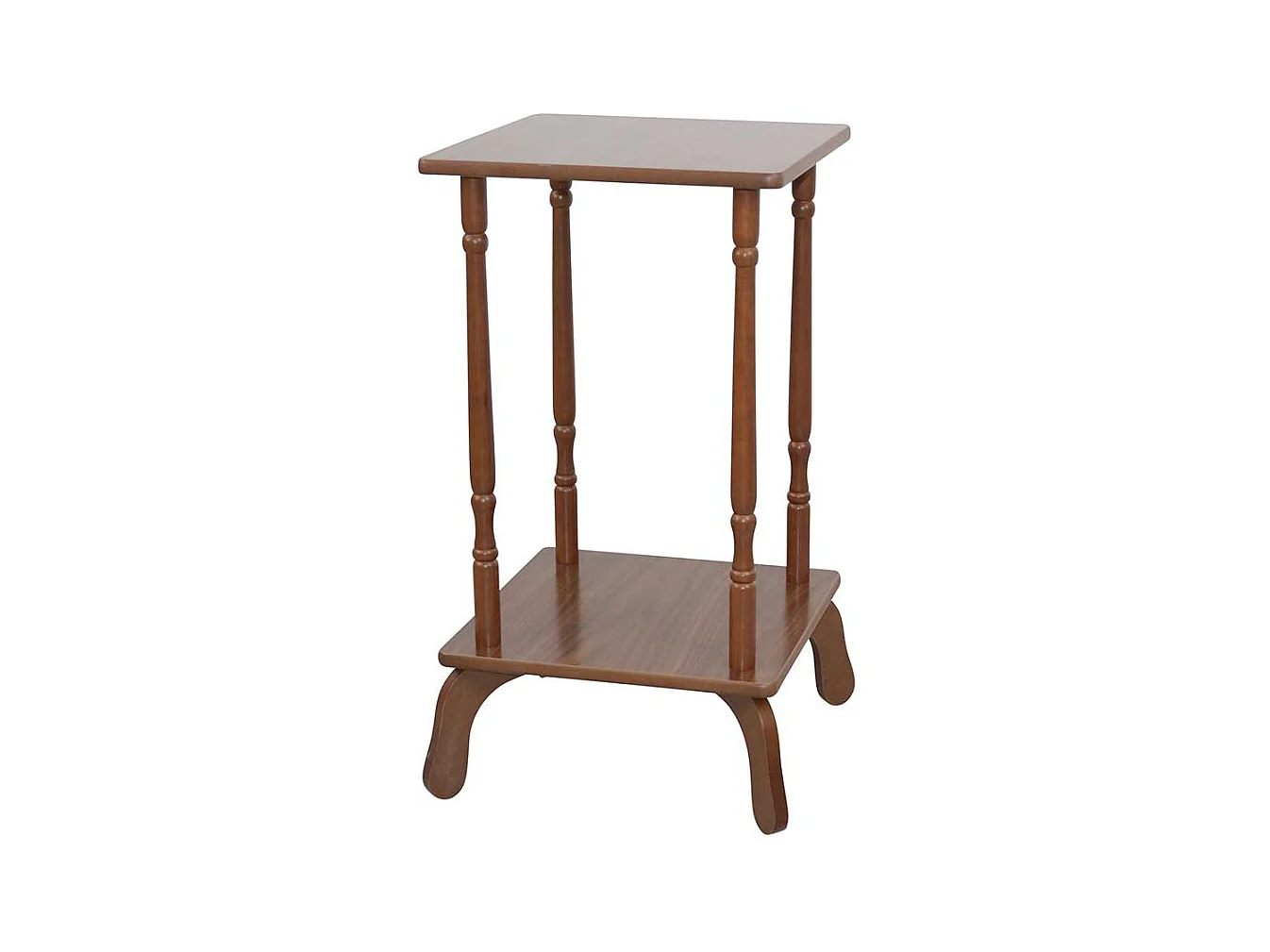 Telefontisch in Nussbaumfarben quadratisch