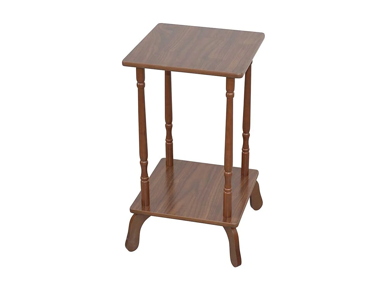 Telefontisch in Nussbaumfarben quadratisch