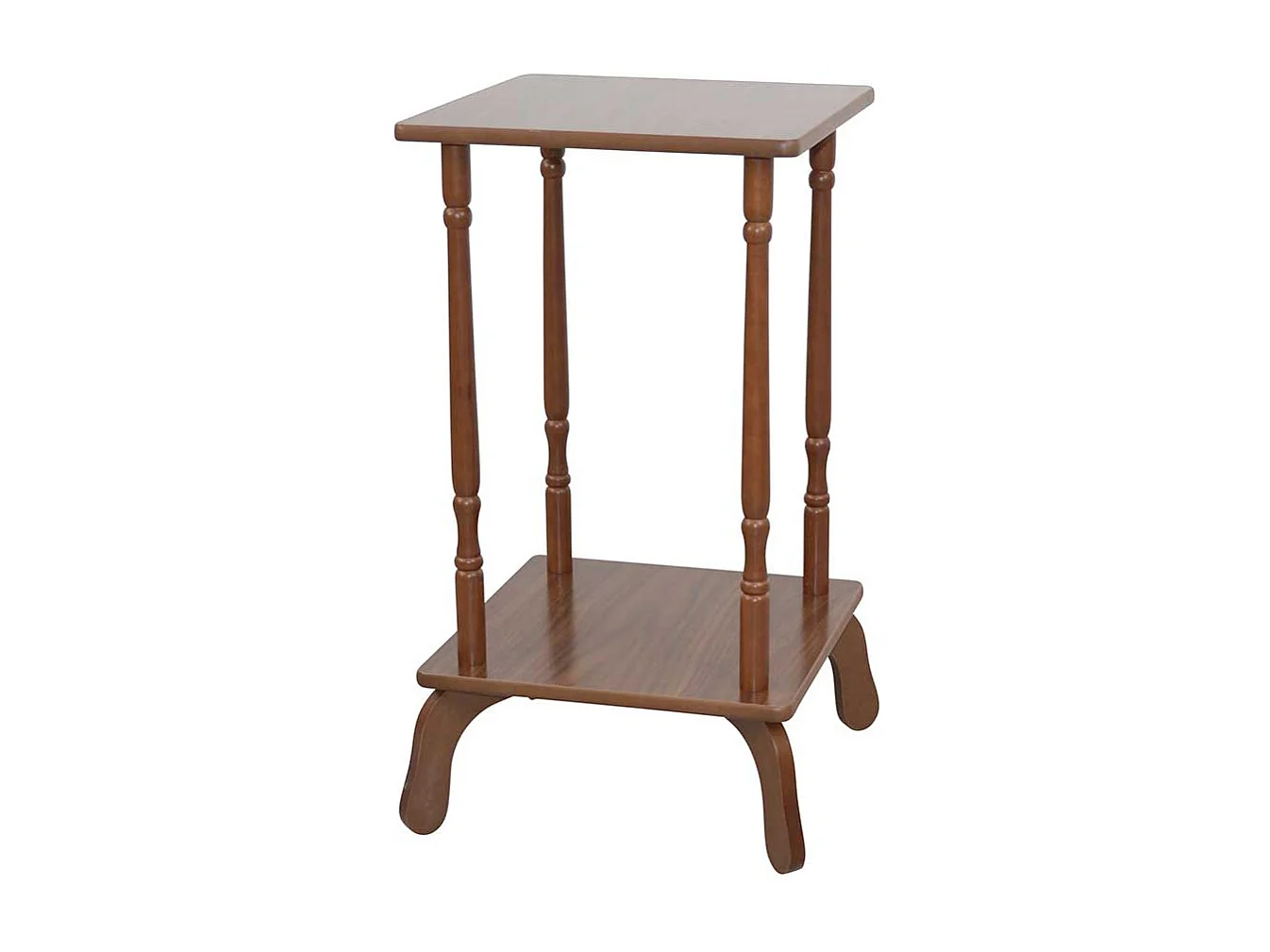 Telefontisch in Nussbaumfarben quadratisch