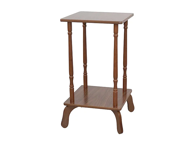 Telefontisch in Nussbaumfarben quadratisch