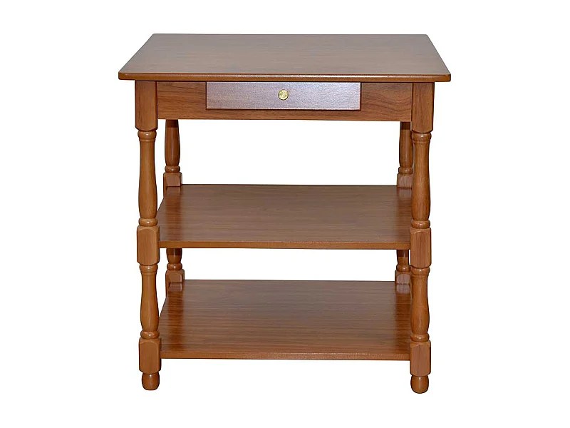 Klassischer Telefontisch mit einer Schublade zwei Ablagen