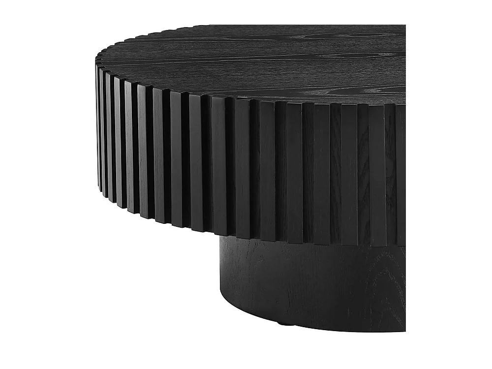 Salontisch Designercouchtisch in Schwarz 80 cm breit