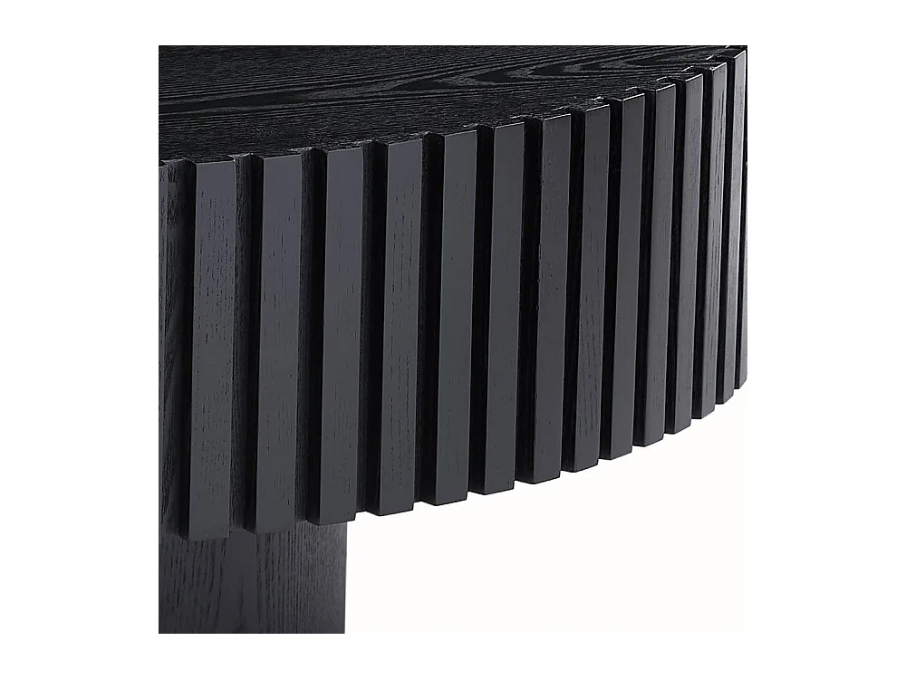 Salontisch Designercouchtisch in Schwarz 80 cm breit