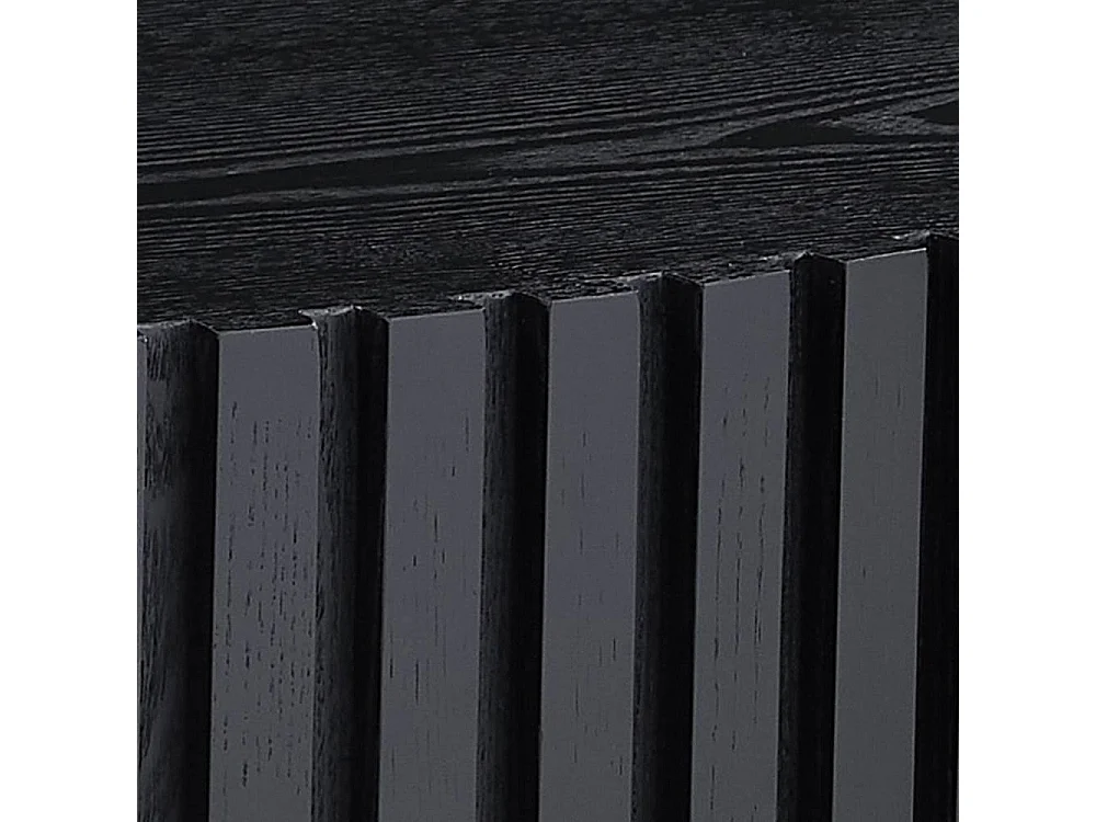 Salontisch Designercouchtisch in Schwarz 80 cm breit