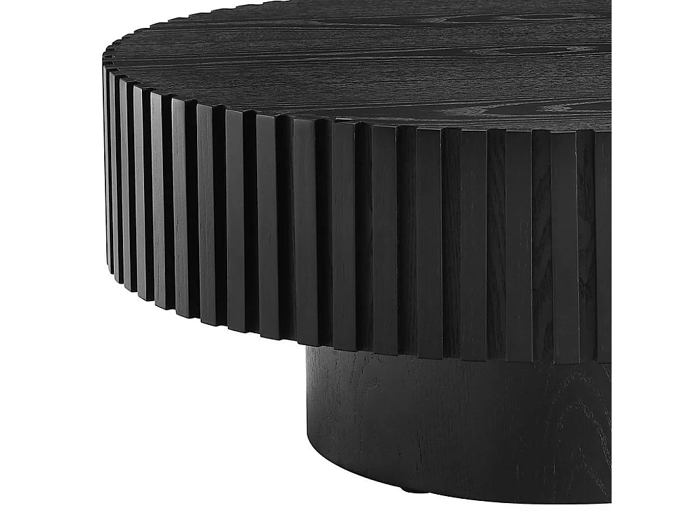 Salontisch Designercouchtisch in Schwarz 80 cm breit