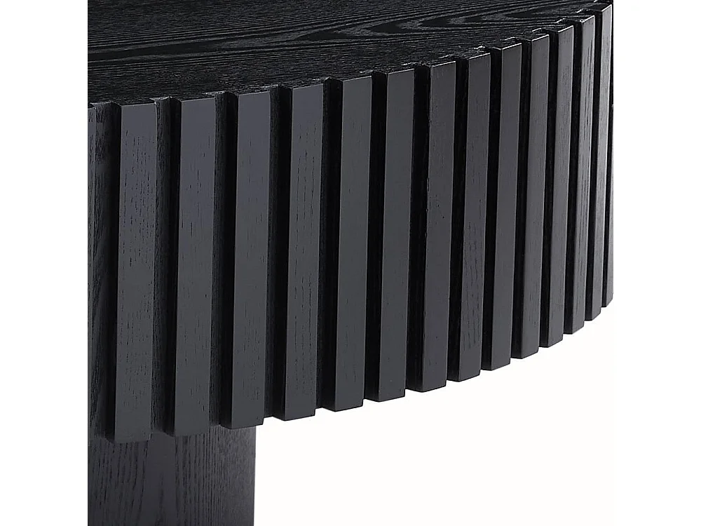 Salontisch Designercouchtisch in Schwarz 80 cm breit