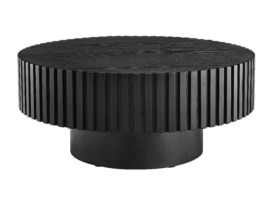 Salontisch Designercouchtisch in Schwarz 80 cm breit