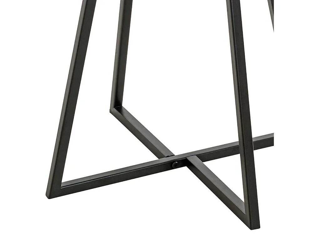 Kleiner Wohnzimmer Tisch mit runder Tischplatte Bügelgestell