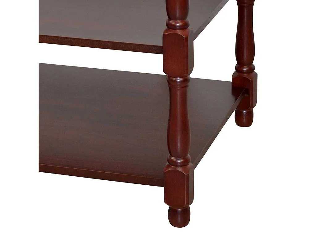 Telefontisch Diele in Kirschbaumfarben Gestell Holz gedrechselt