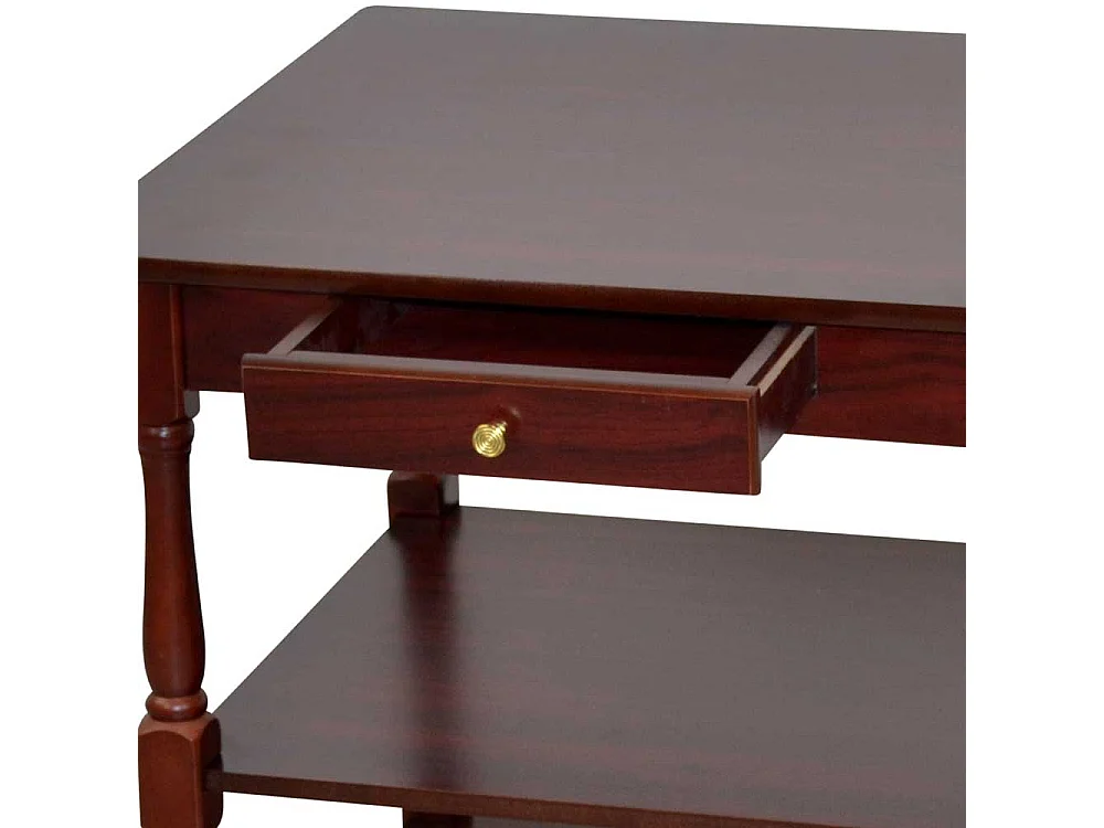 Telefontisch Diele in Kirschbaumfarben Gestell Holz gedrechselt