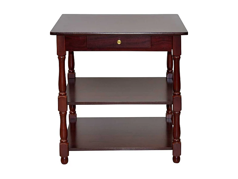 Telefontisch Diele in Kirschbaumfarben Gestell Holz gedrechselt