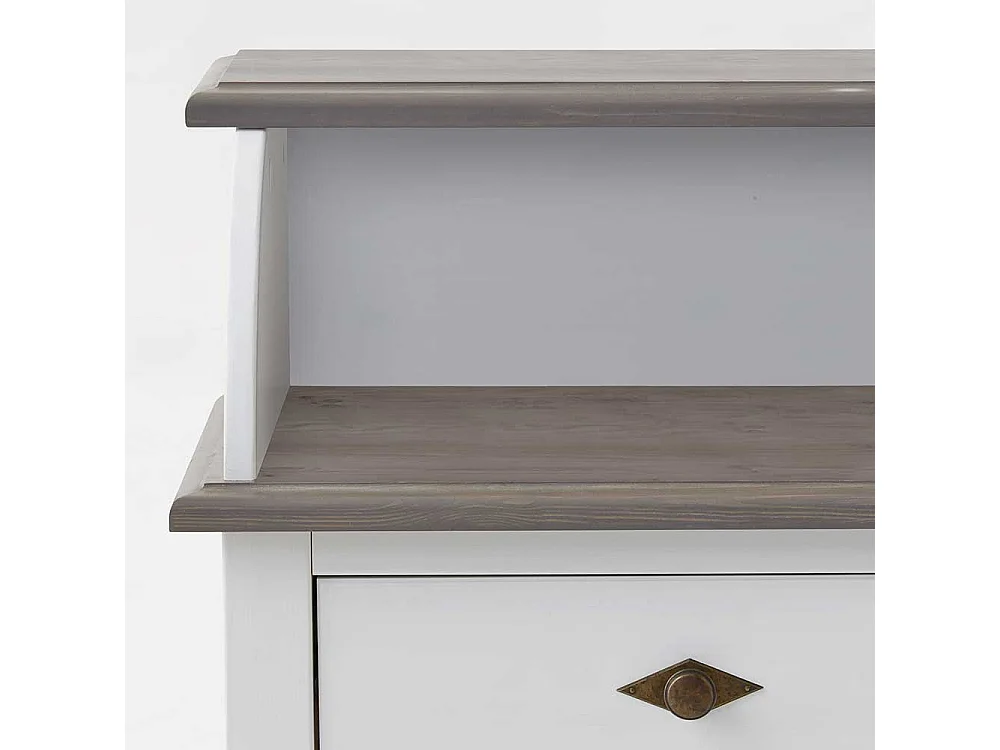 Telefontisch in Weiß Grau Landhaus