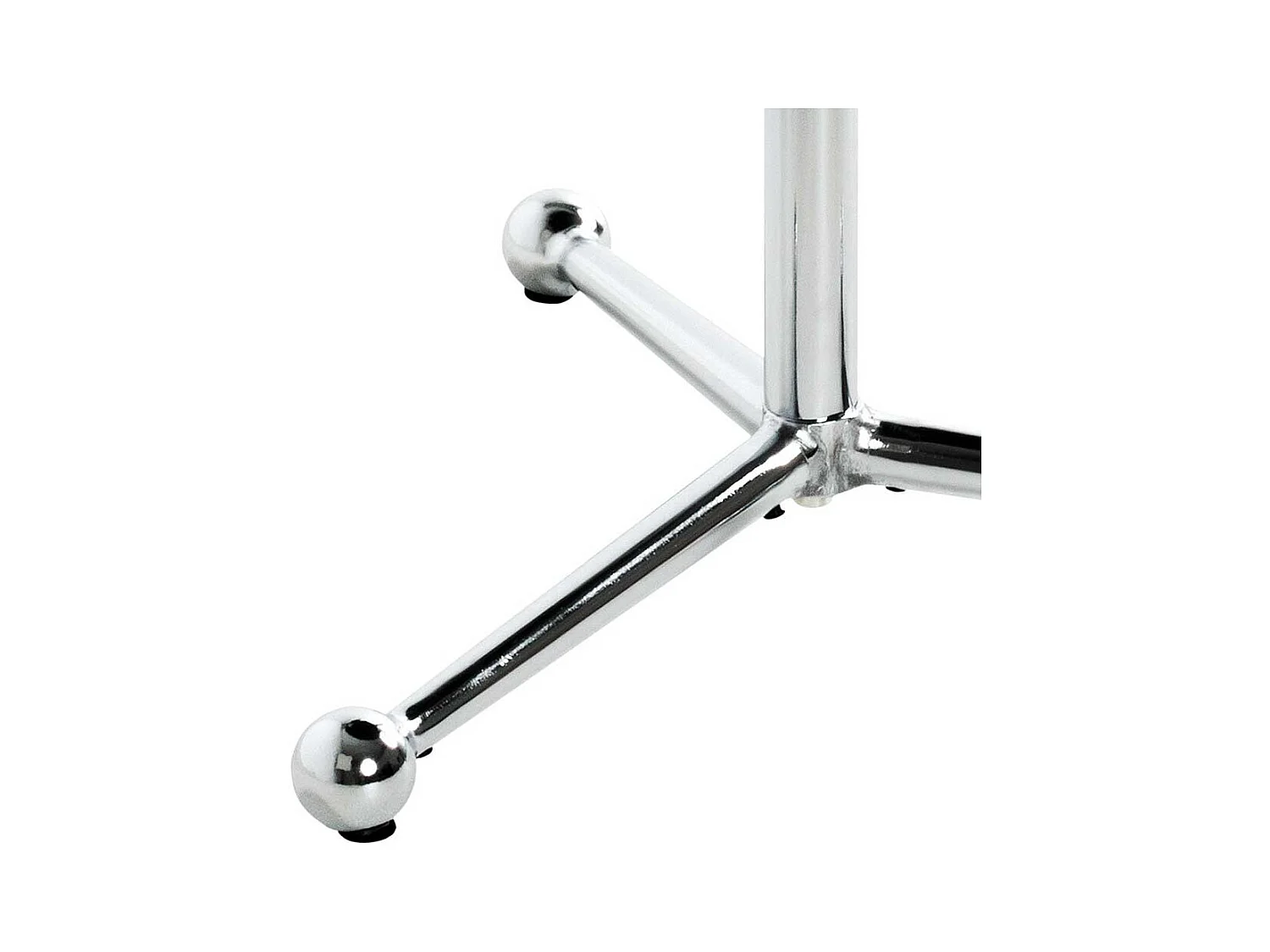 Kleiner Glas Tisch mit runder Tischplatte Gestell verchromt