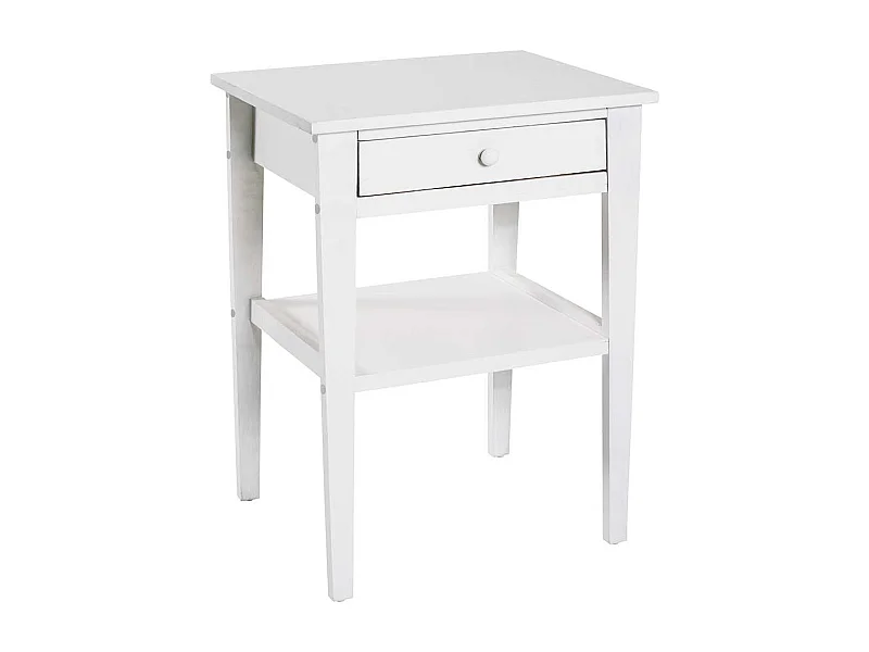 Landhaus Telefontisch in Weiß Massivholz