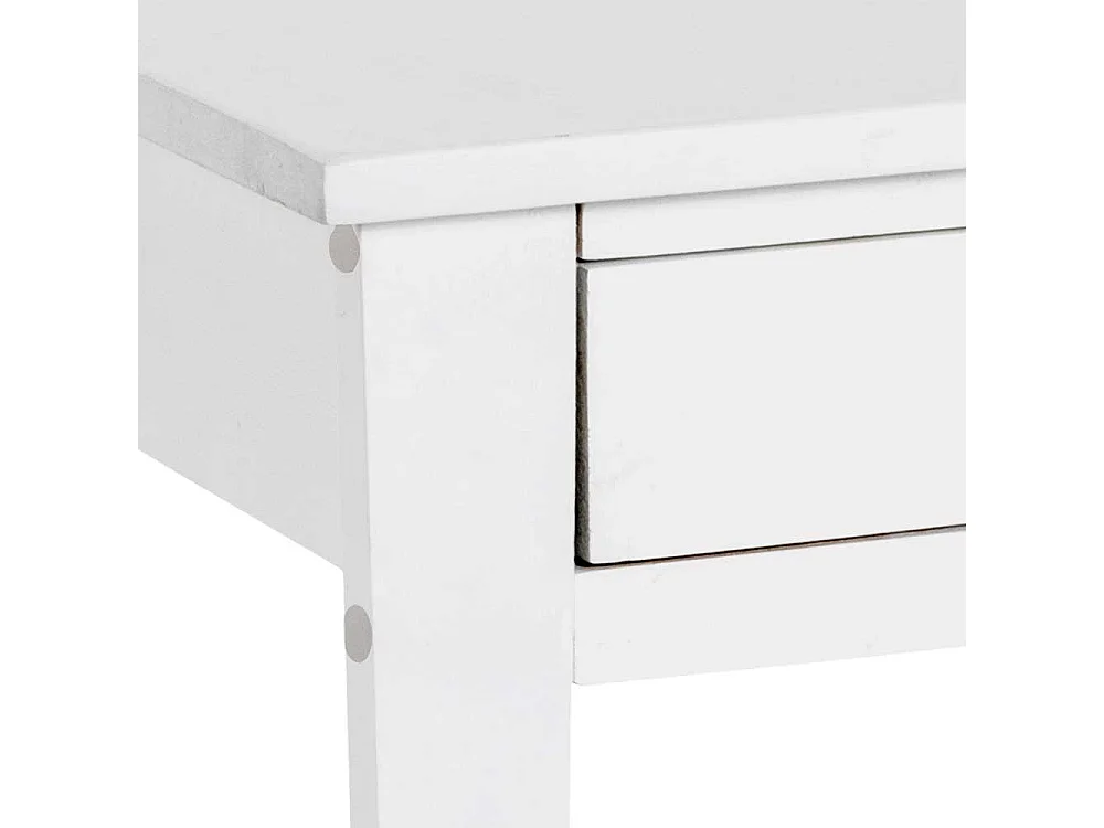 Landhaus Telefontisch in Weiß Massivholz