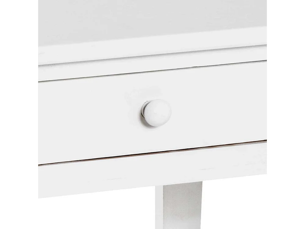 Landhaus Telefontisch in Weiß Massivholz