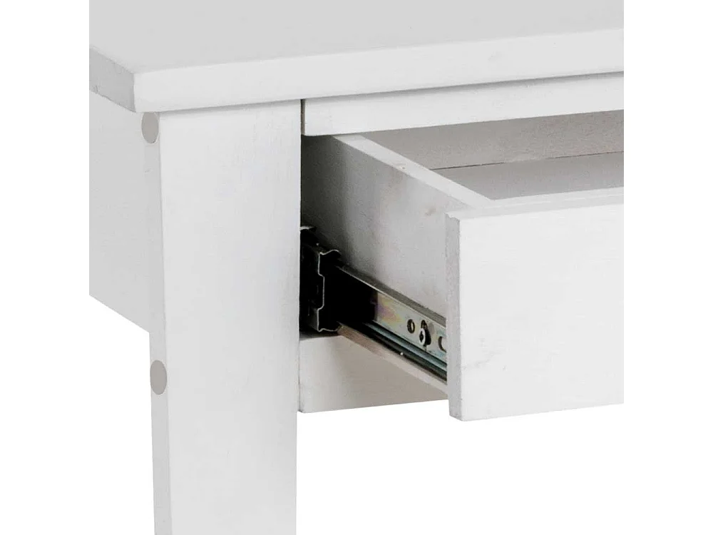 Landhaus Telefontisch in Weiß Massivholz