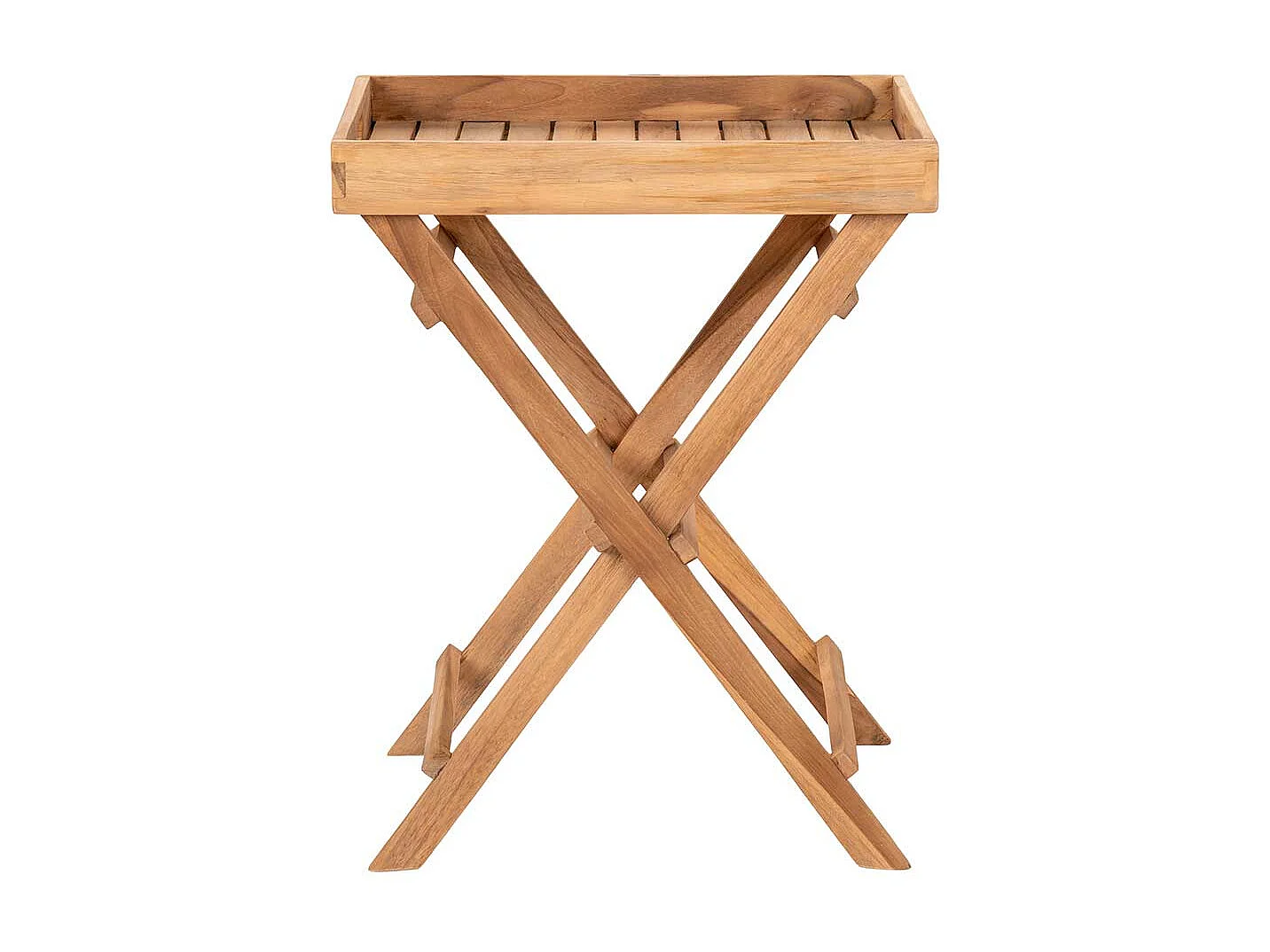 Tabletttisch mit abnehmbarer Tischplatte zusammenklappbar