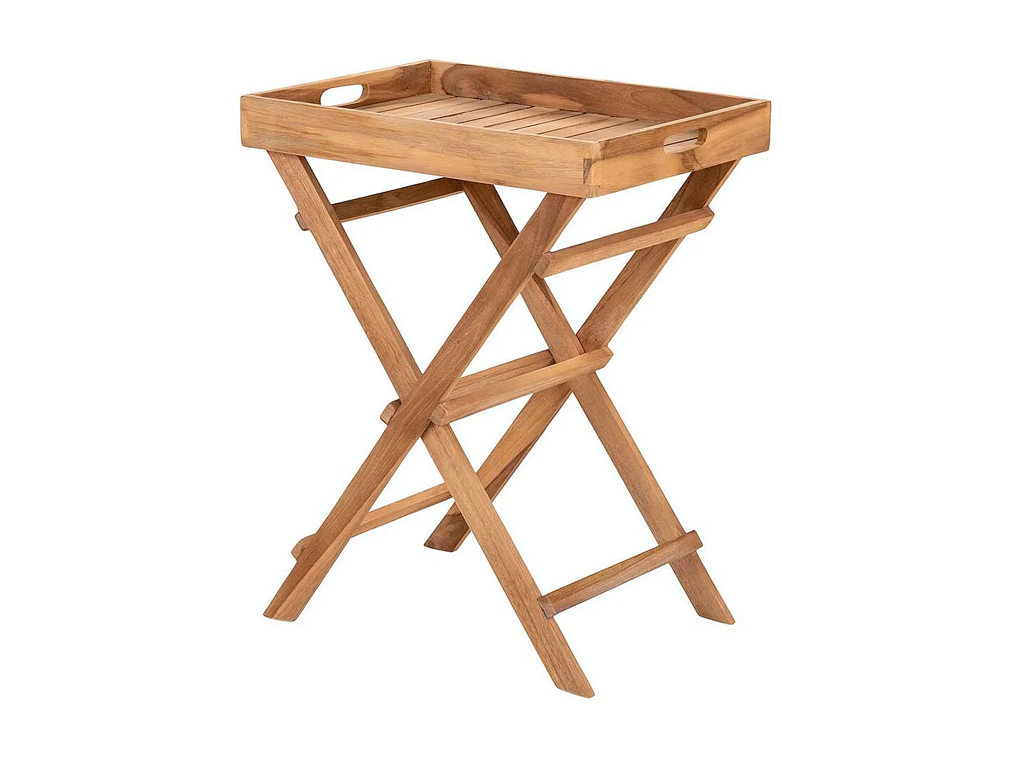 Tabletttisch mit abnehmbarer Tischplatte zusammenklappbar