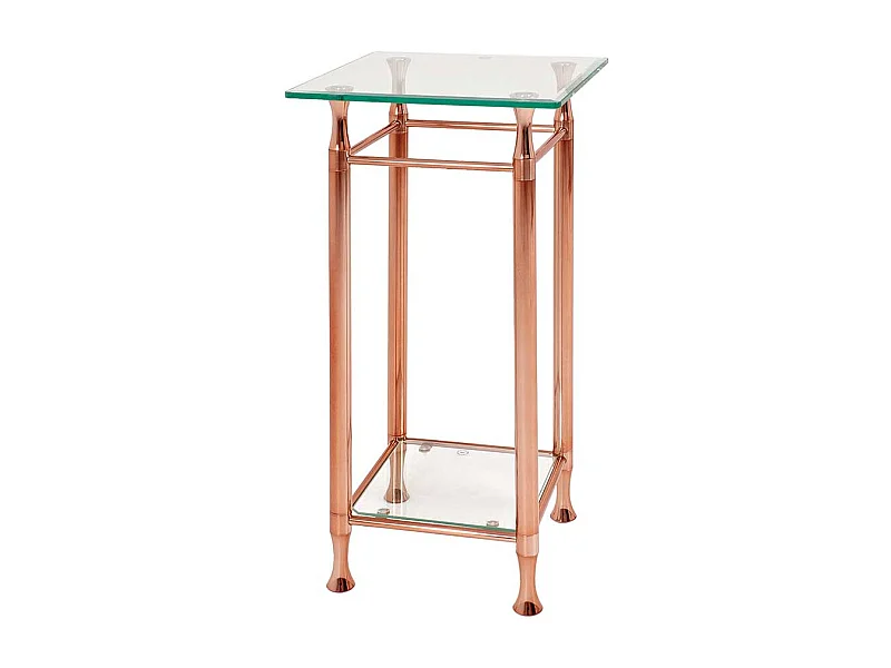 Telefonkonsole in Kupferfarben Glas