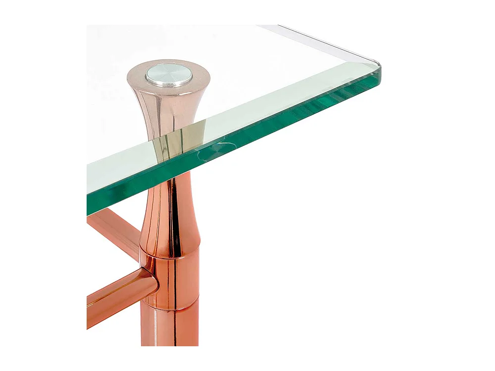 Telefonkonsole in Kupferfarben Glas