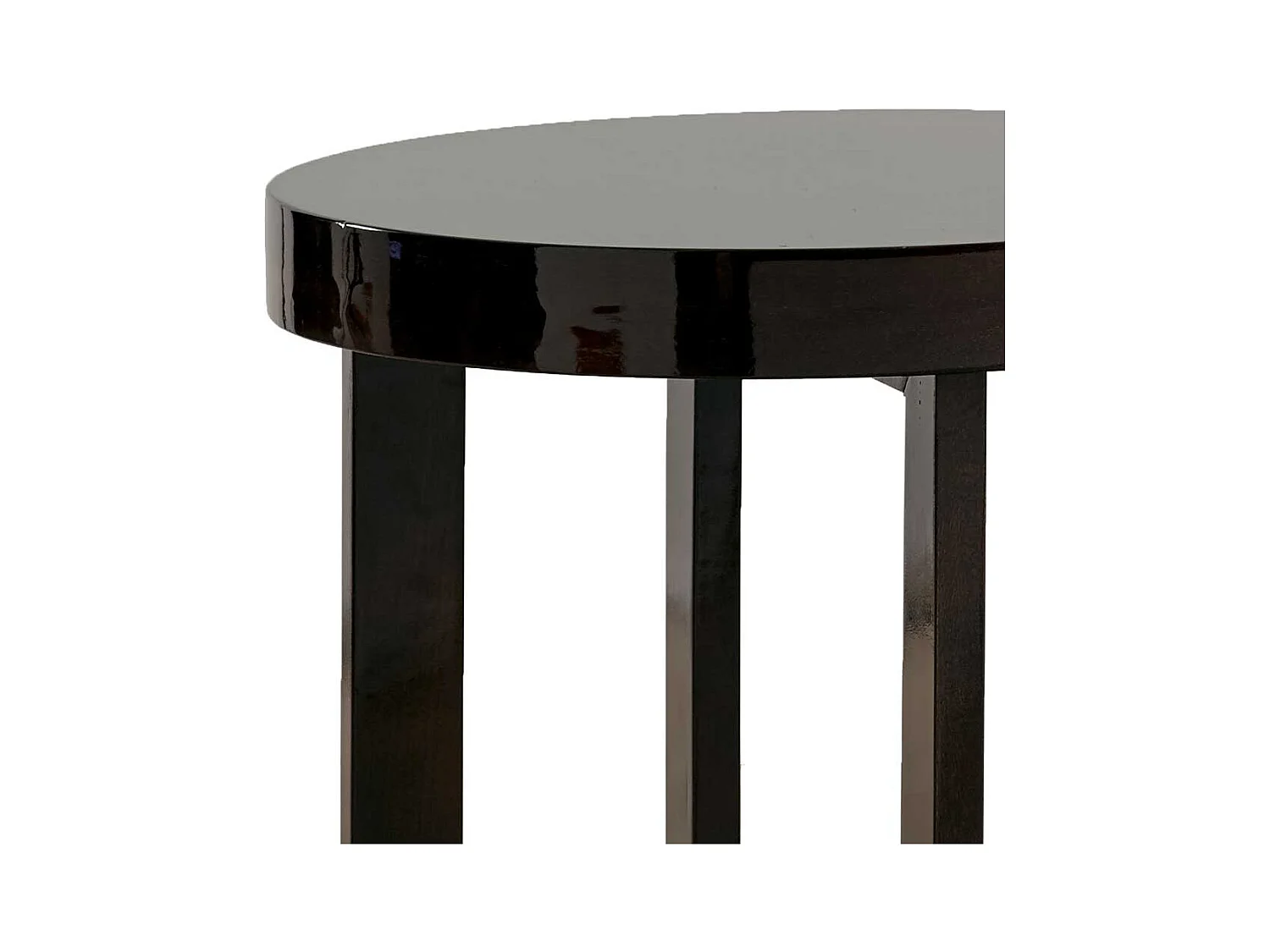 Klassischer Telefontisch in Dunkelbraun 70 cm hoch - 50 cm Durchmesser