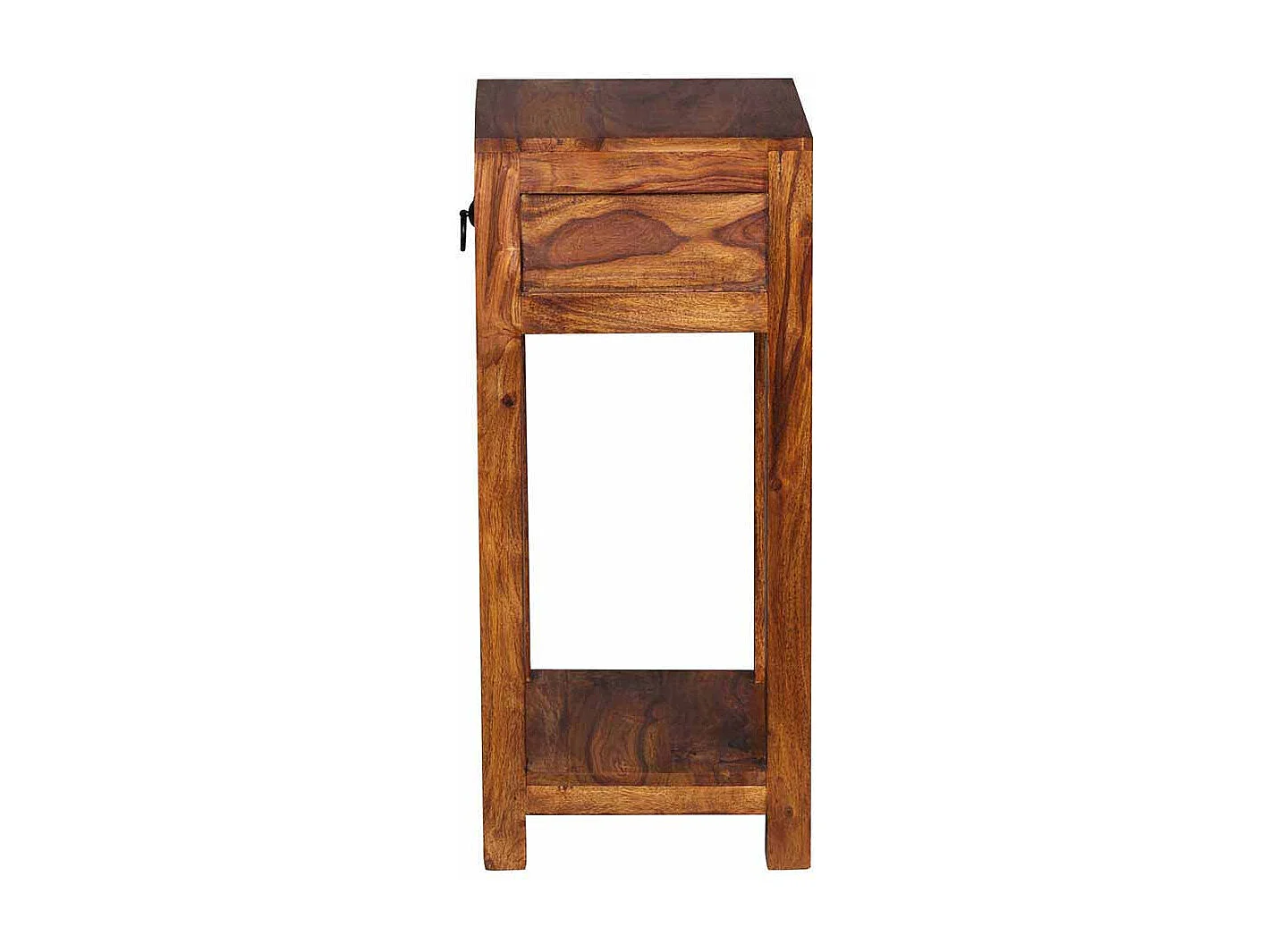 Pflanzensäule aus Sheesham Massivholz Schublade