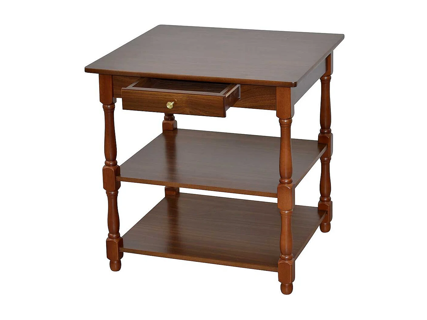 Telefontisch Flur in Walnussfarben einer Schublade