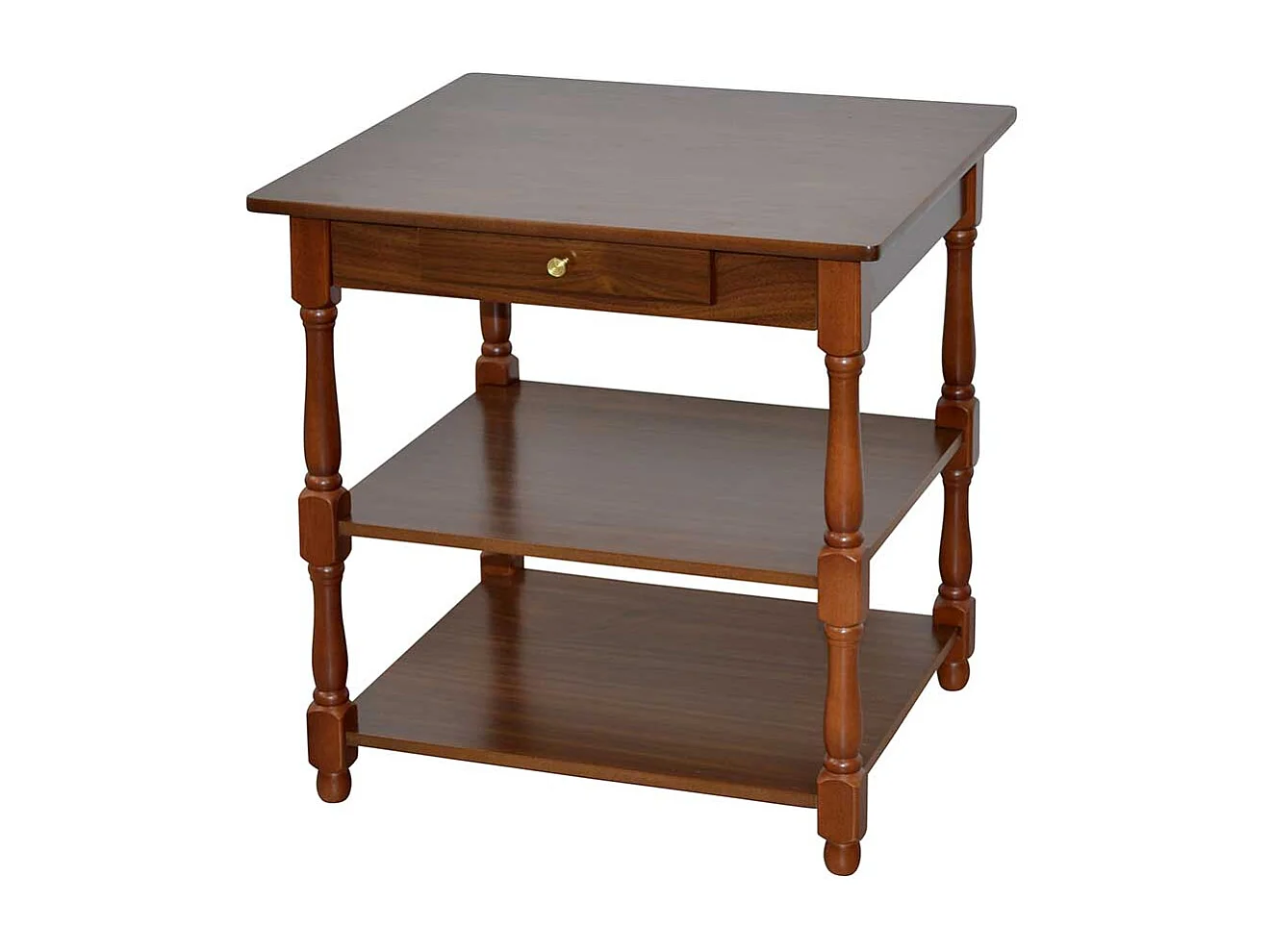 Telefontisch Flur in Walnussfarben einer Schublade