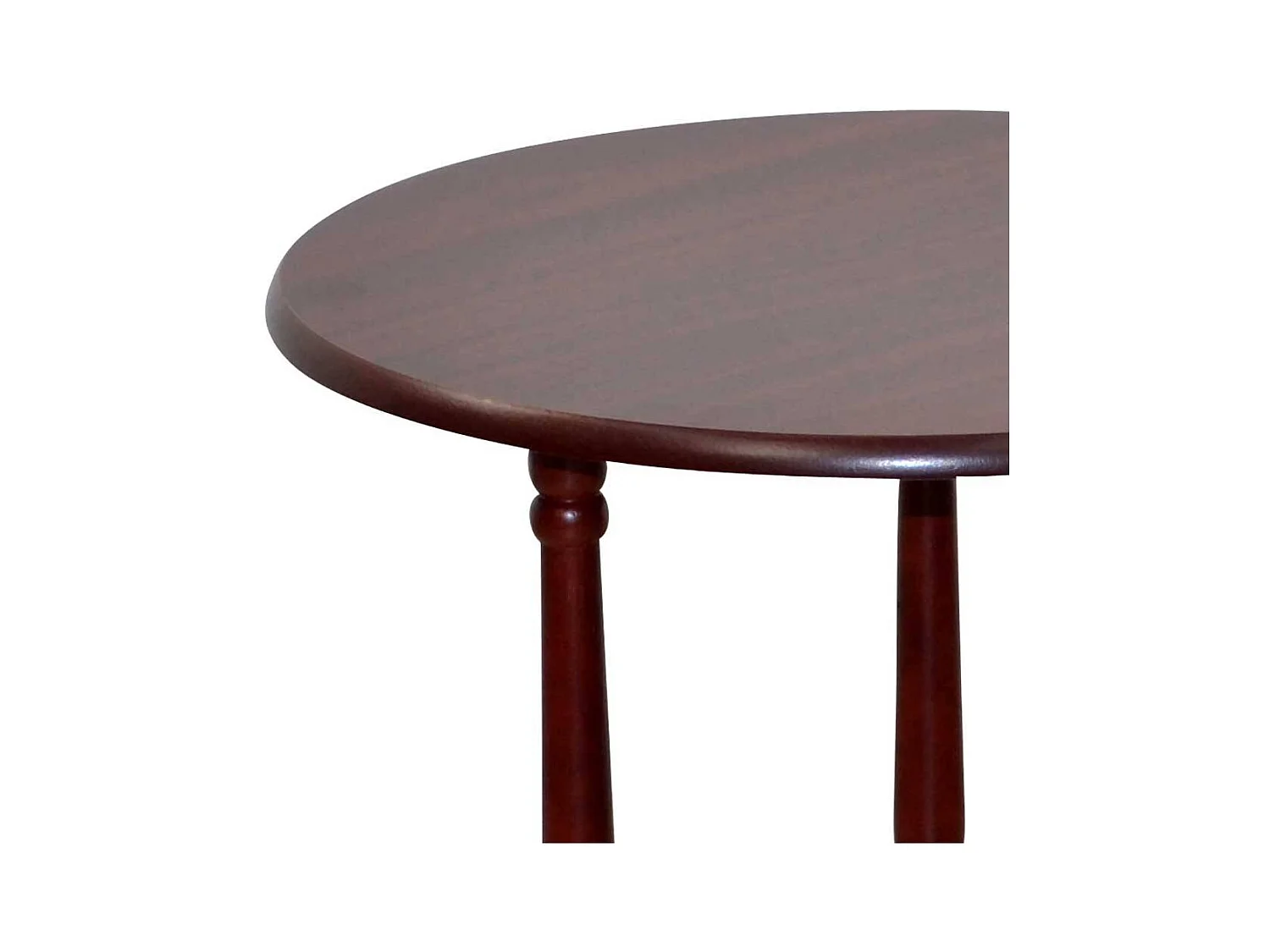 Klassischer Telefontisch in Kirschbaumfarben runder Tischplatte