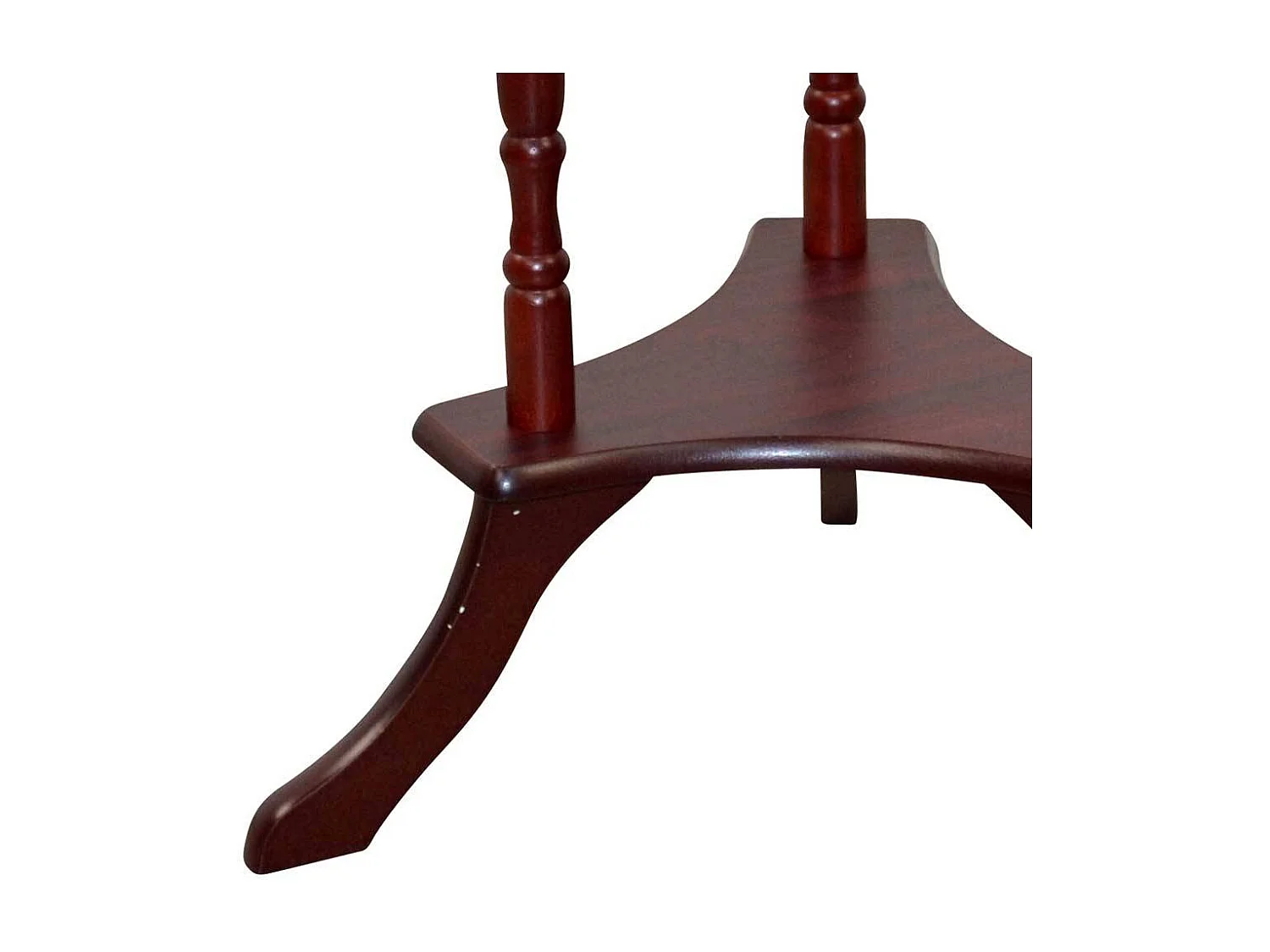 Klassischer Telefontisch in Kirschbaumfarben runder Tischplatte