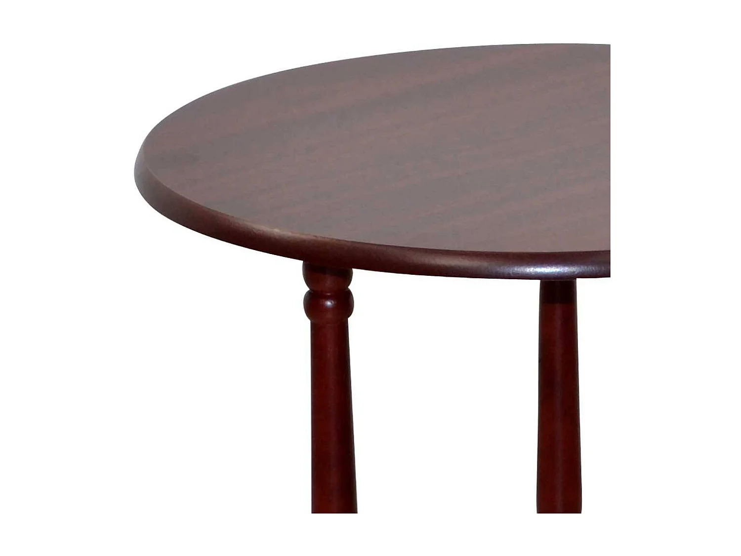 Klassischer Telefontisch in Kirschbaumfarben runder Tischplatte