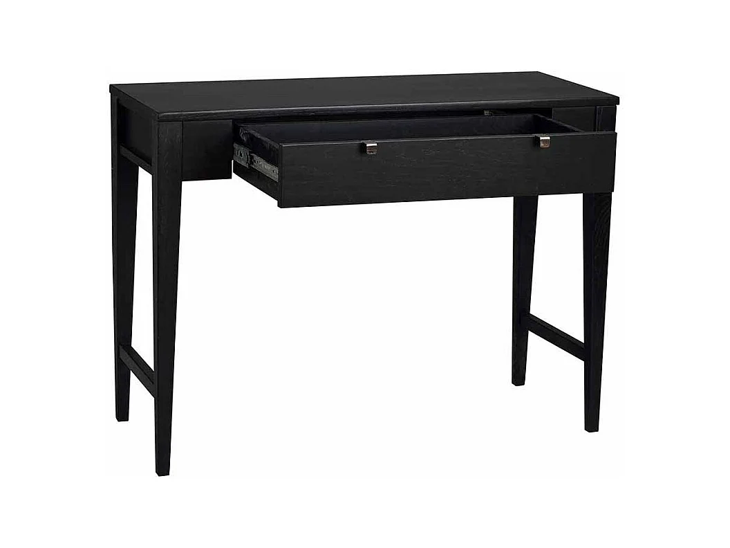 Telefontisch in Schwarz 100 cm breit