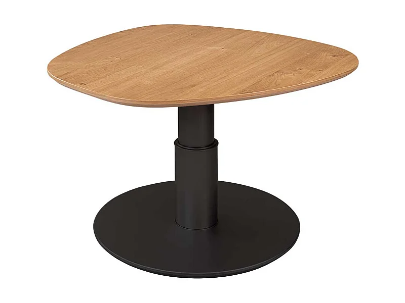 Wohnzimmer Tisch verstellbar in Wildeichefarben und Anthrazit Made in Germany