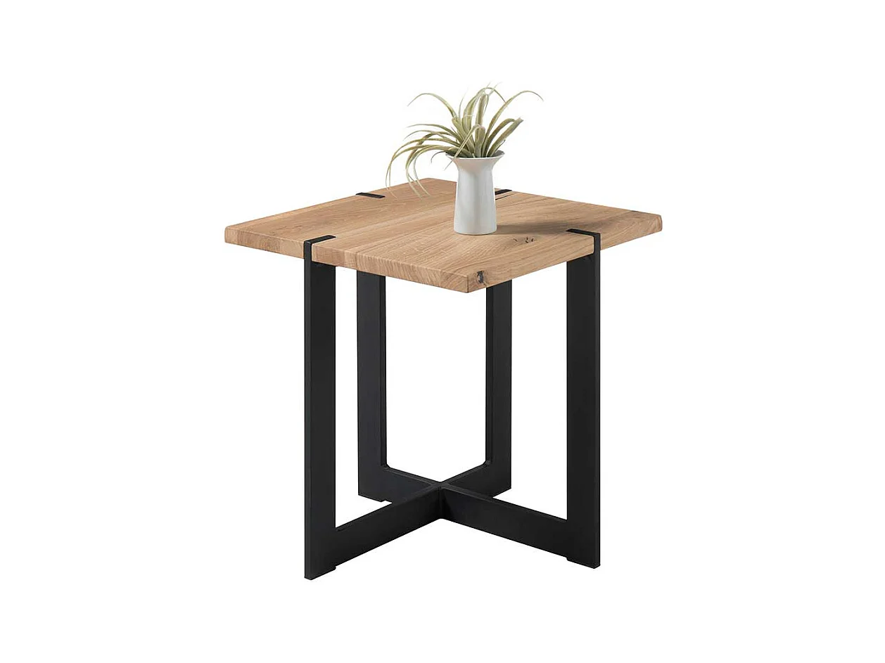 Massivholztisch aus Eiche Massivholz 45 cm breit