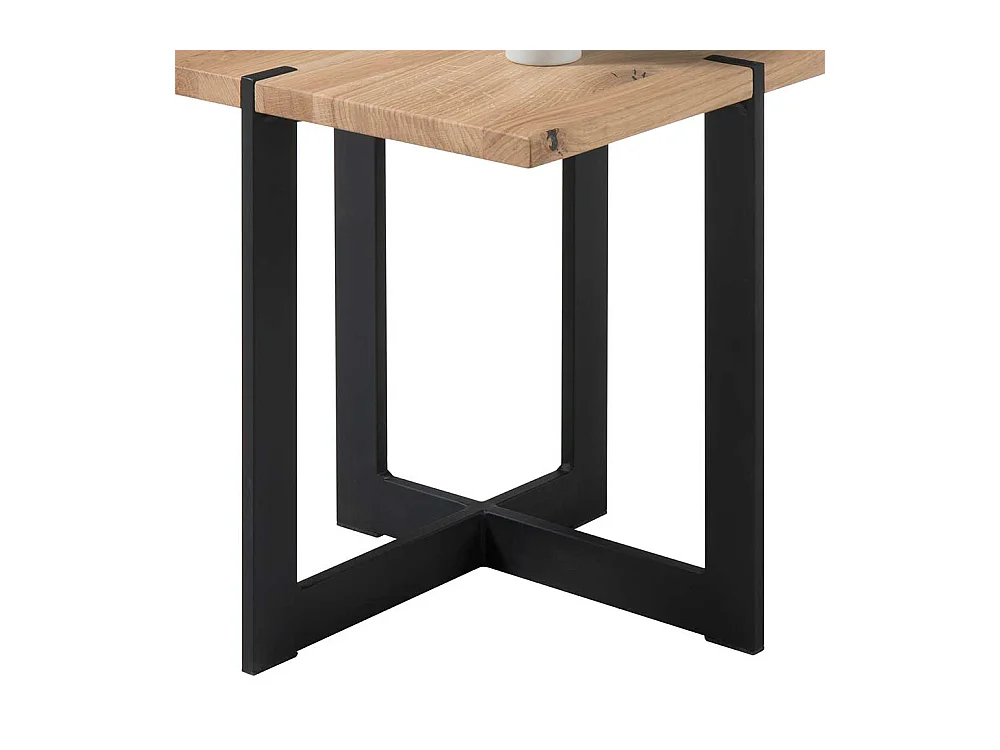 Massivholztisch aus Eiche Massivholz 45 cm breit