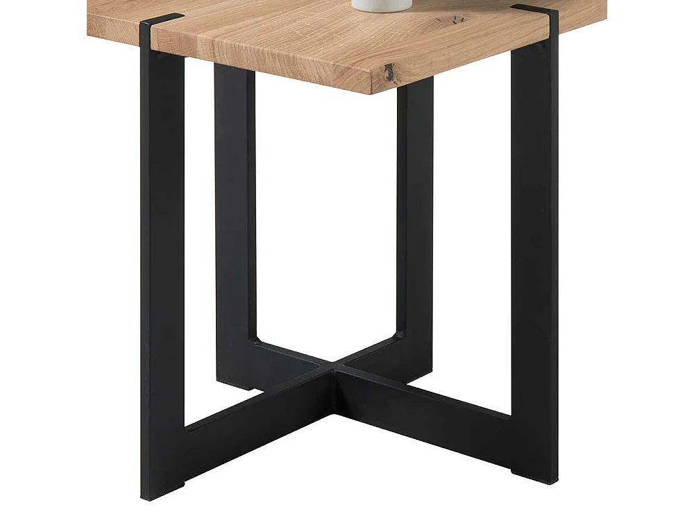 Massivholztisch aus Eiche Massivholz 45 cm breit