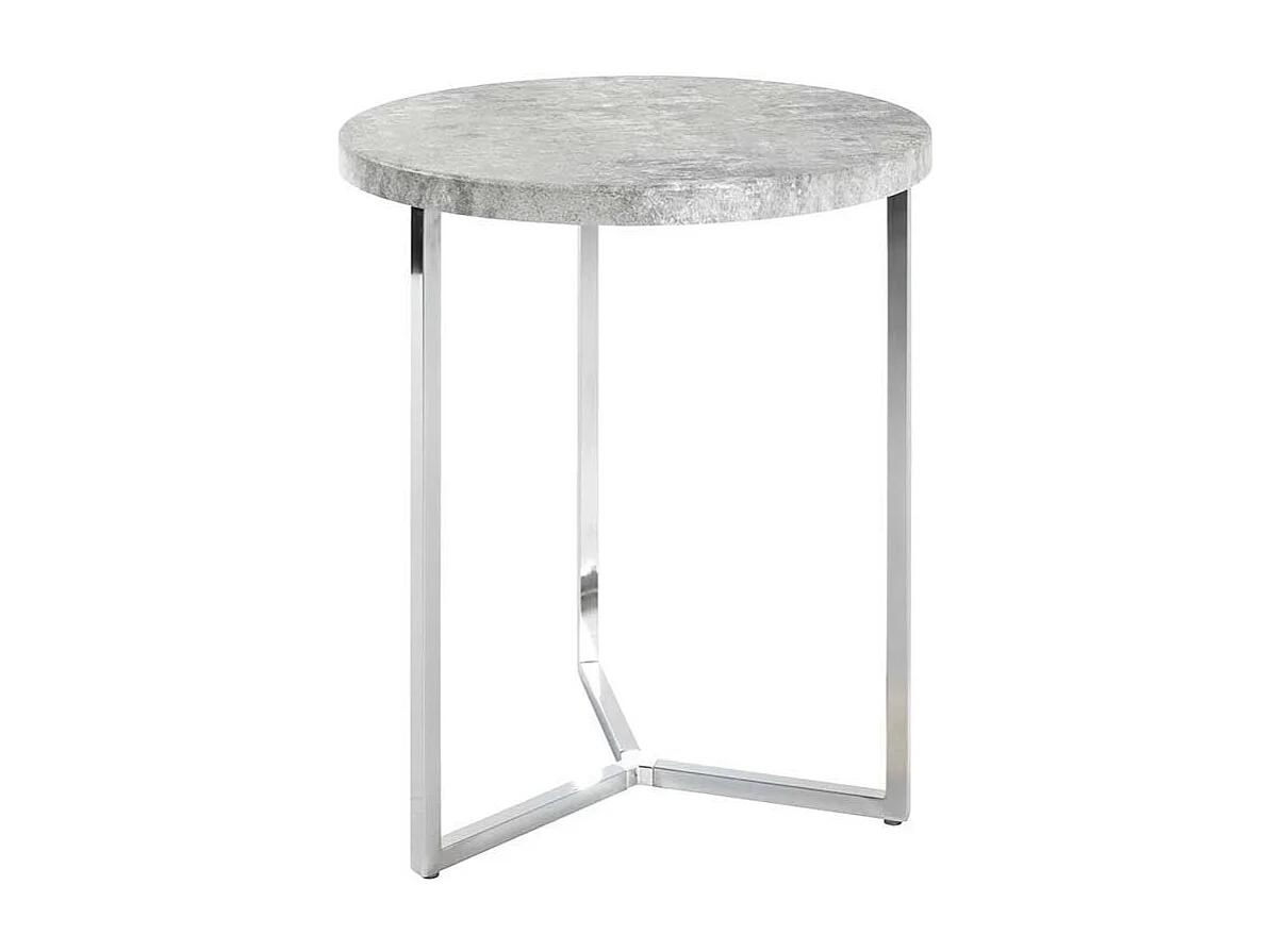 Runder Tisch in Beton Grau modern