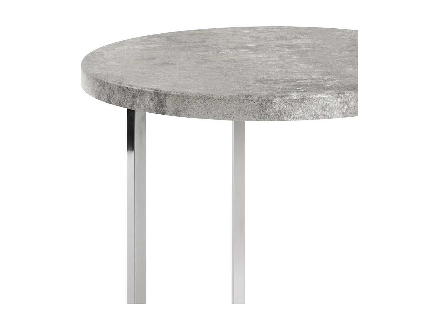 Runder Tisch in Beton Grau modern