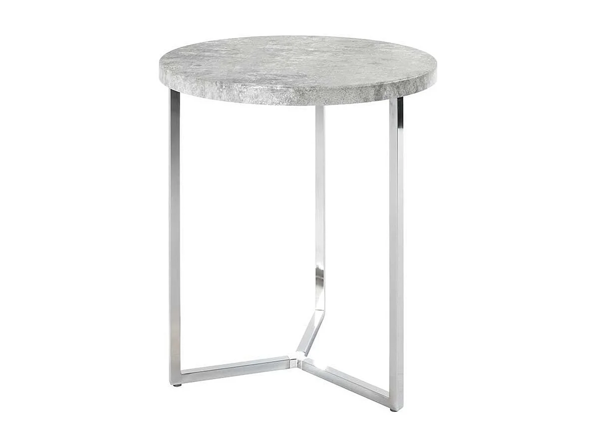 Runder Tisch in Beton Grau modern