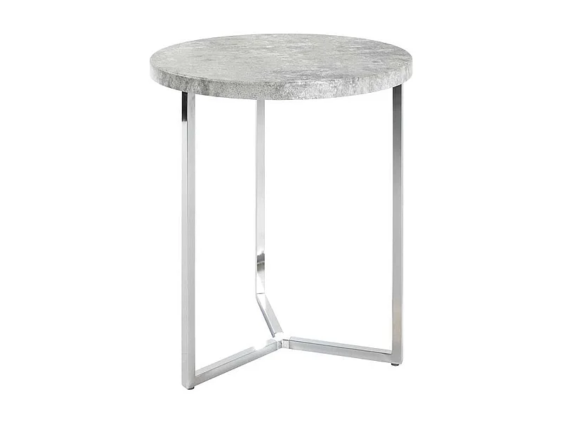 Runder Tisch in Beton Grau modern