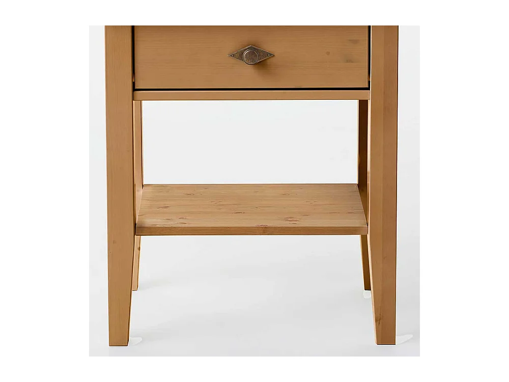 Telefontisch in Grau Kiefer teilmassiv Landhausstil