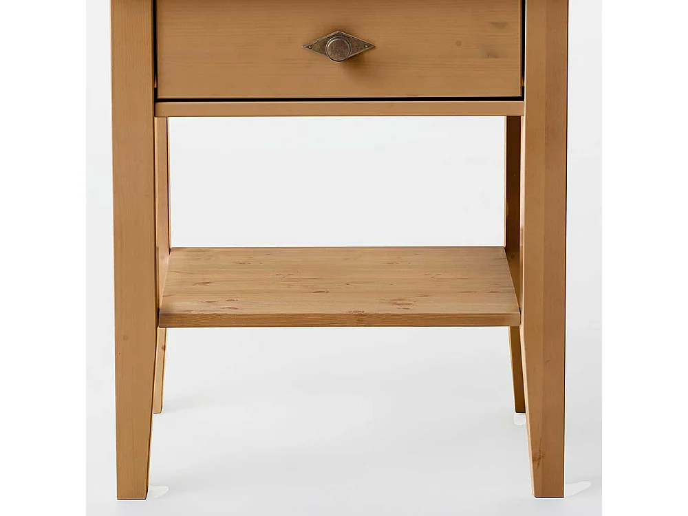 Telefontisch in Grau Kiefer teilmassiv Landhausstil