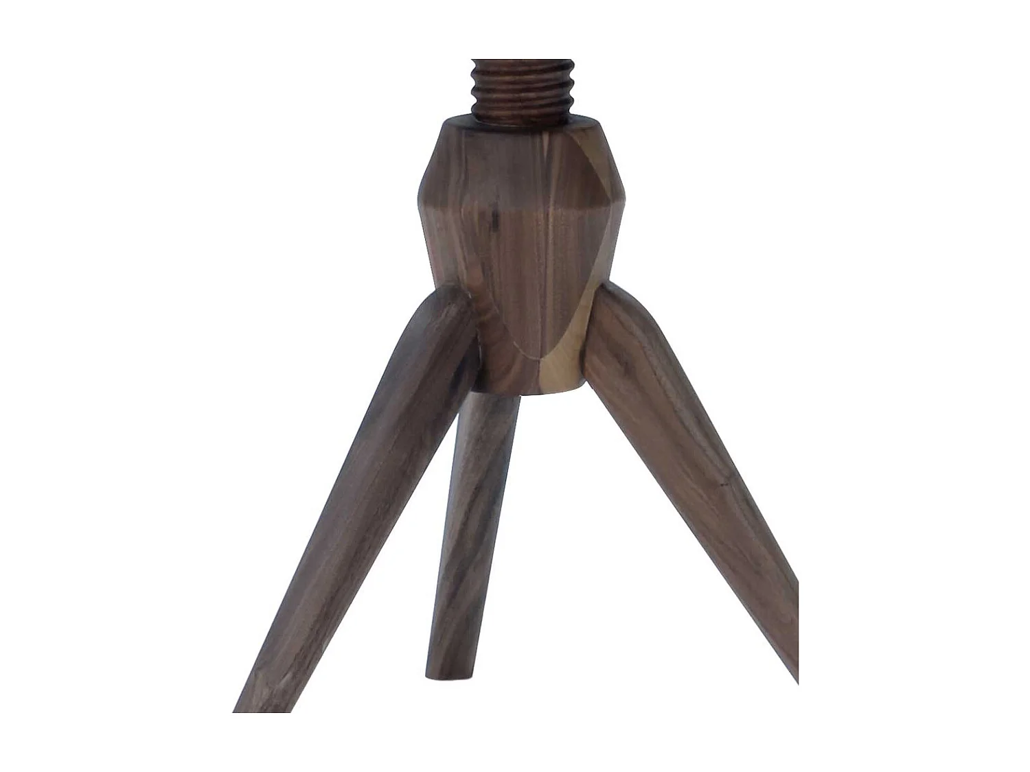 Designertisch aus Nussbaum teilmassiv höhenverstellbar