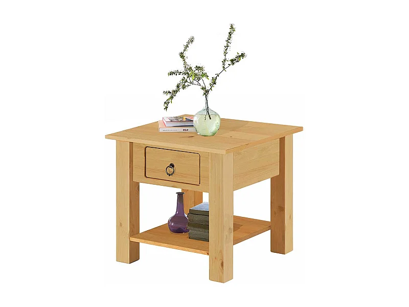 Massivholz Sofatisch im Landhausstil Kiefer gebeizt und geölt