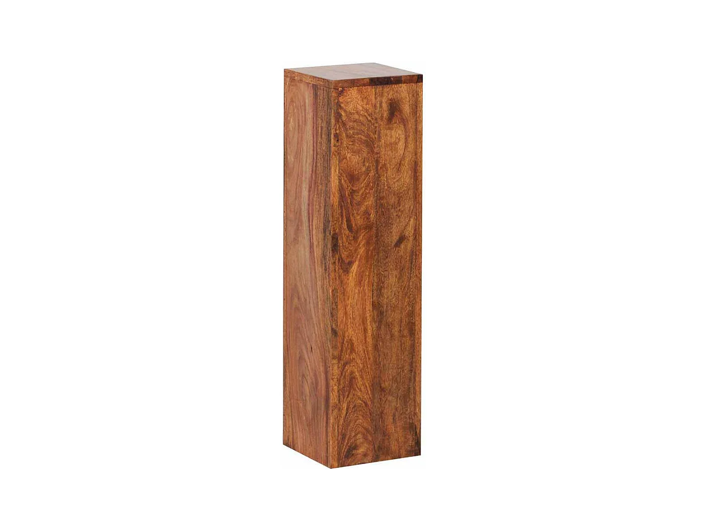 Pflanzensäulen Set aus Sheesham Massivholz lackiert (dreiteilig)