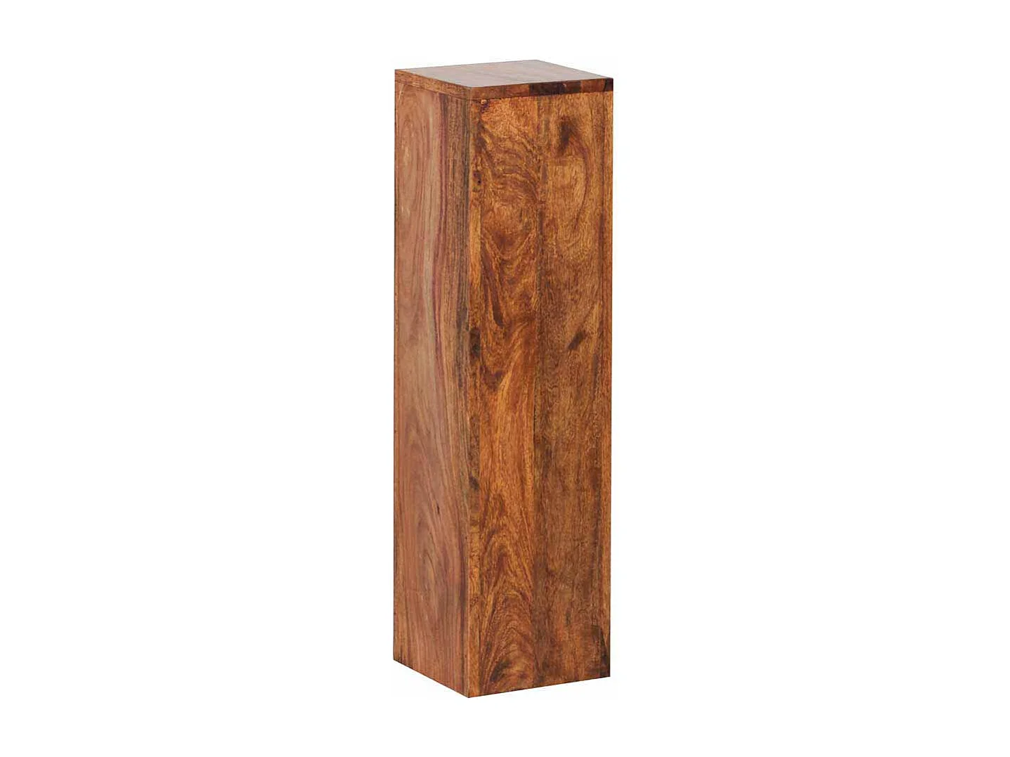 Pflanzensäulen Set aus Sheesham Massivholz lackiert (dreiteilig)