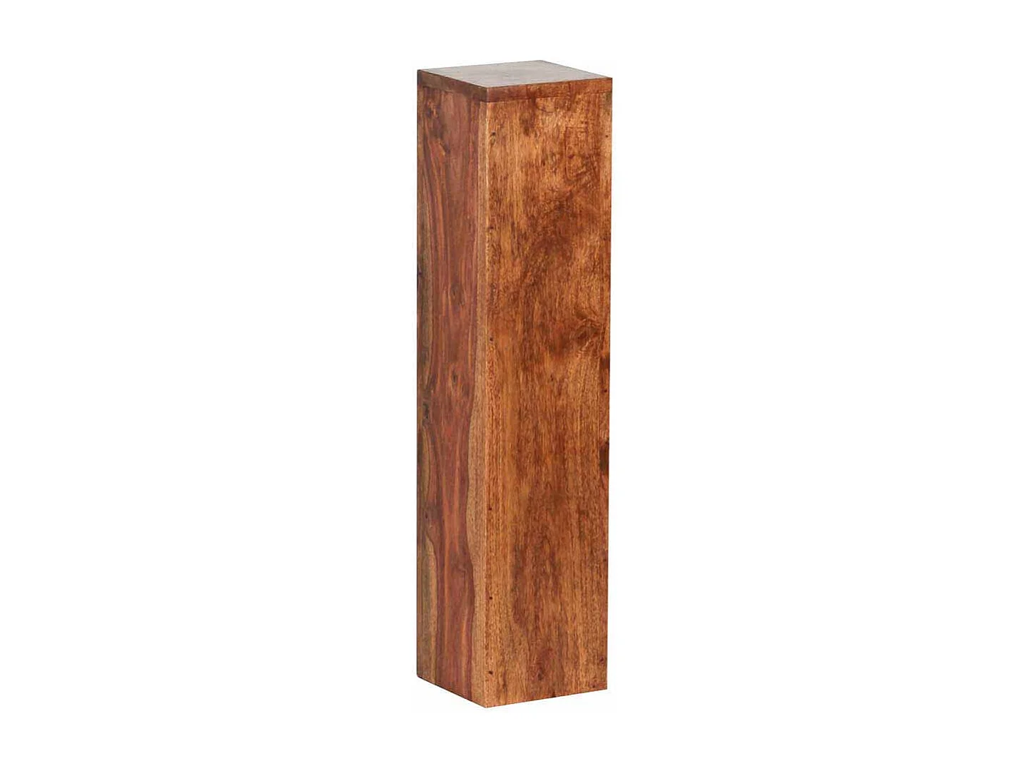 Pflanzensäulen Set aus Sheesham Massivholz lackiert (dreiteilig)