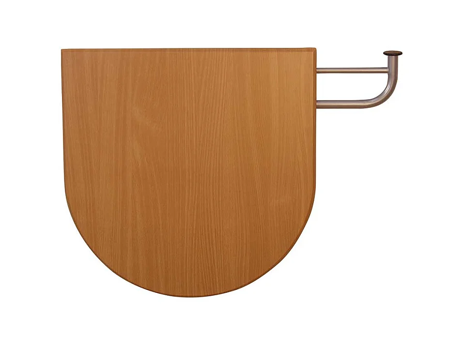 Klapp Wandtisch in Buche halbrund